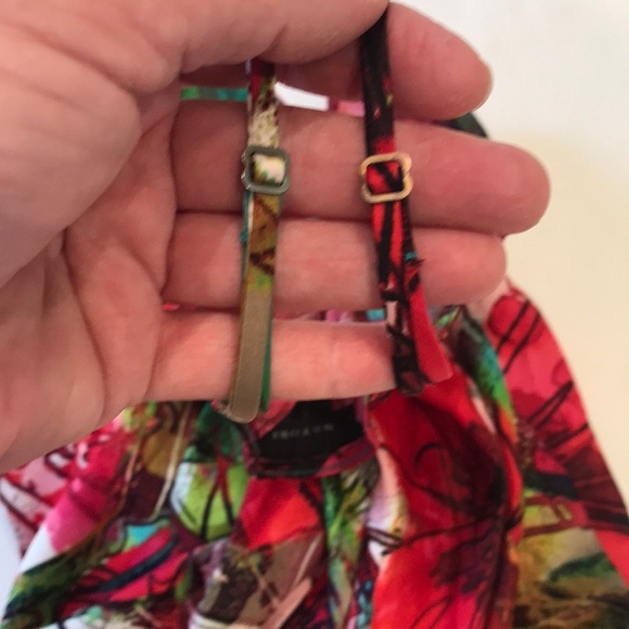 Natori Madame Ning Silky Charmeuse Floral Night Gown - Picture 7 of 9